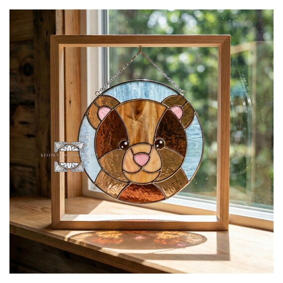 Teddy Bear Stained Glass Pattern
