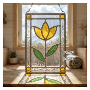 Stained Glass Mother's Day Flower Pattern