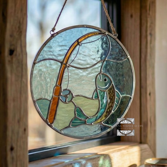 Stained Glass Fishing Pattern