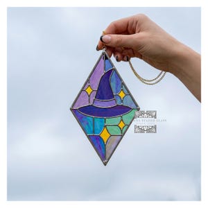 Stained Glass Witch Hat Pattern