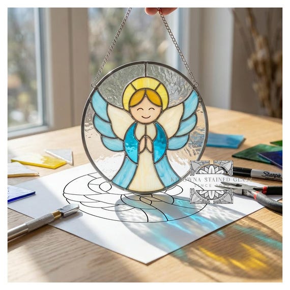 Angel Stained Glass Pattern