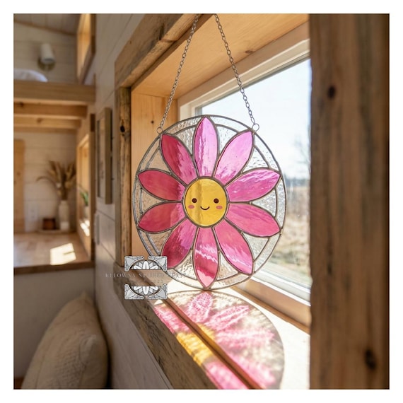 Stained Glass Daisy Pattern