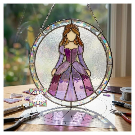 Princess Stained Glass Pattern