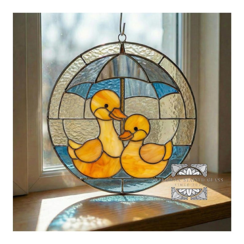Window Duck Stained Glass Duck Pattern - Etsy