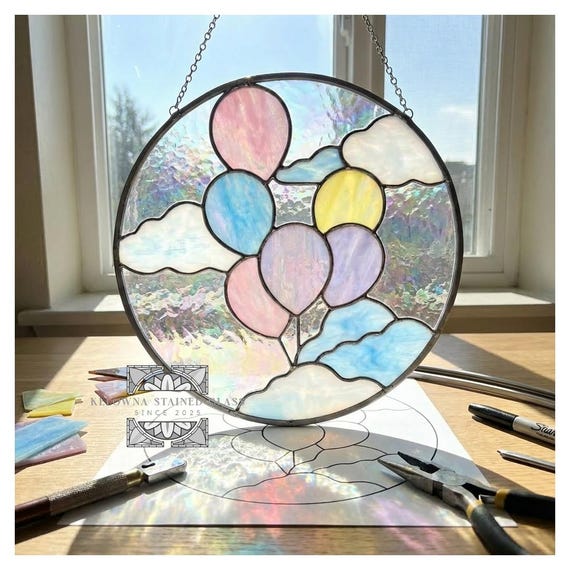 Balloons Stained Glass Pattern