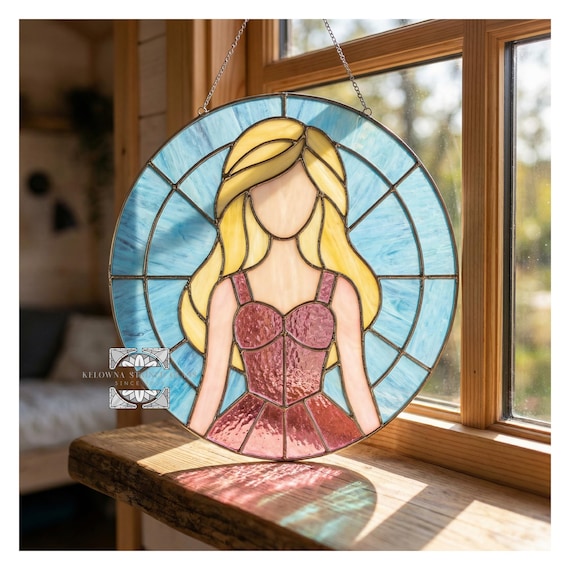 Stained Glass Barbie Pattern