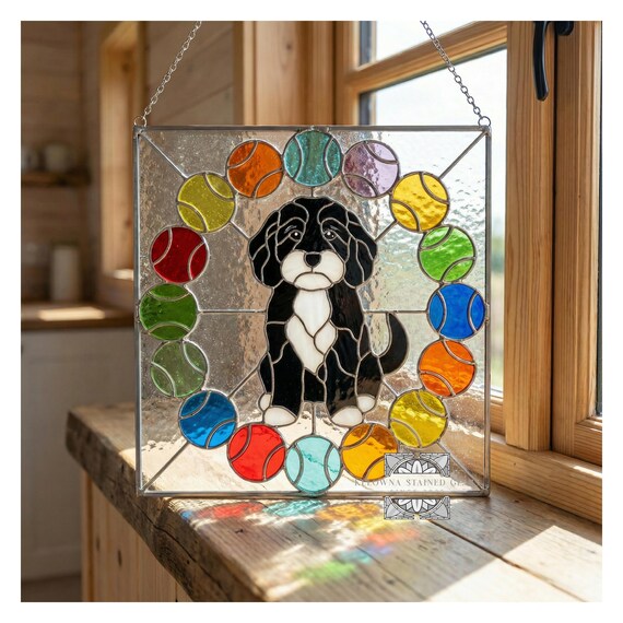 Cockapoo Stained Glass Pattern