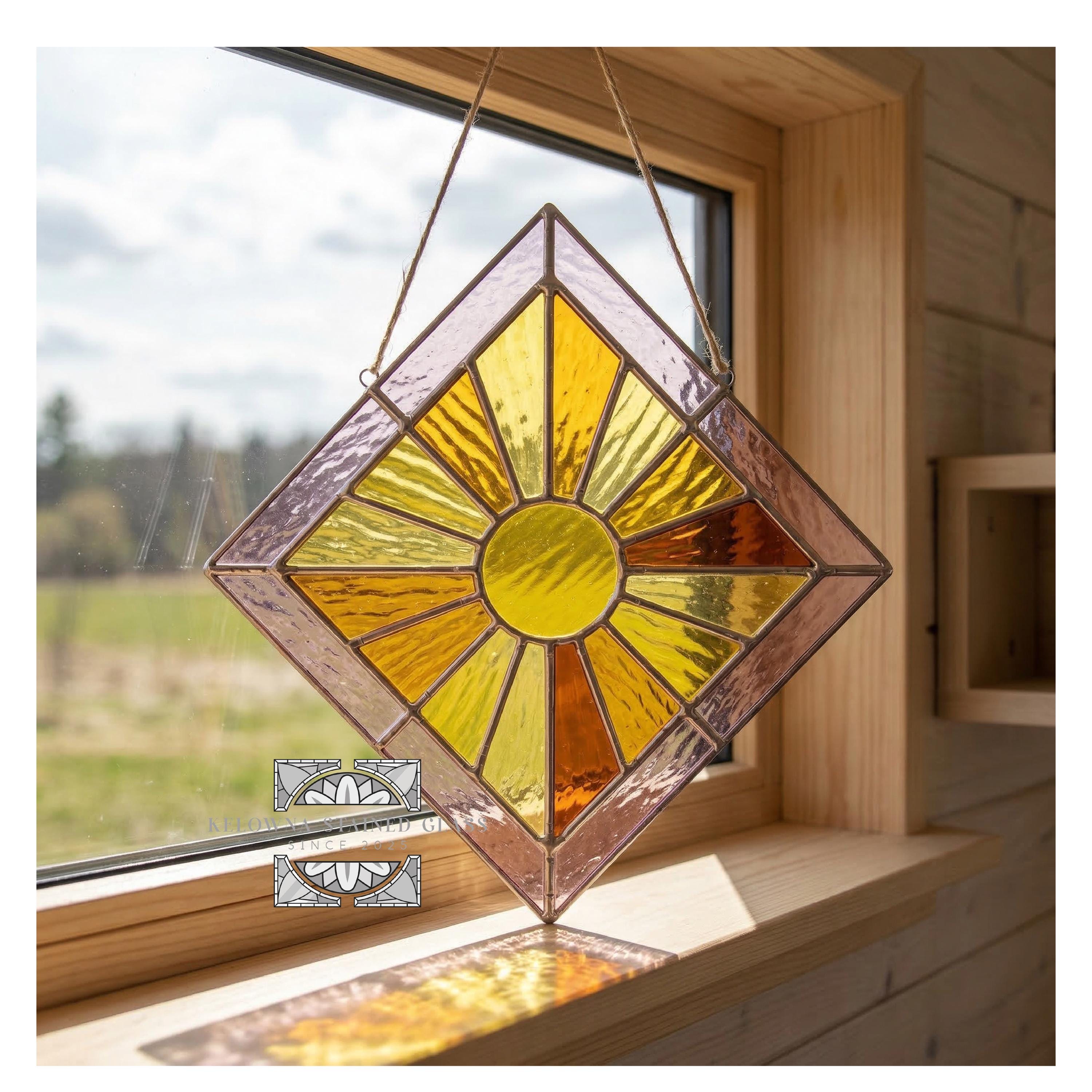 Sun Rey Pattern Stained Glass Sun Ray Pattern - Etsy