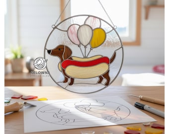 Dachshund Stained Glass Pattern