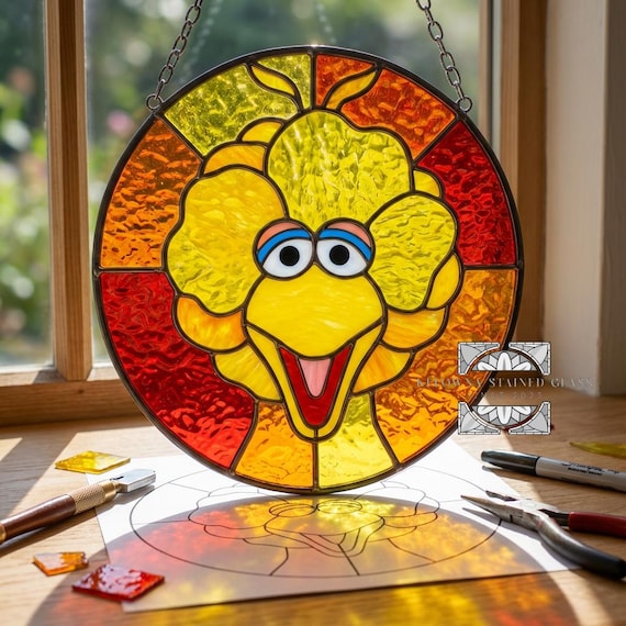 Big Bird Stained Glass Pattern