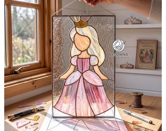 Stained Glass Princess Pattern