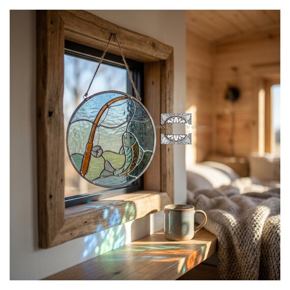 Stained Glass Fishing Pattern