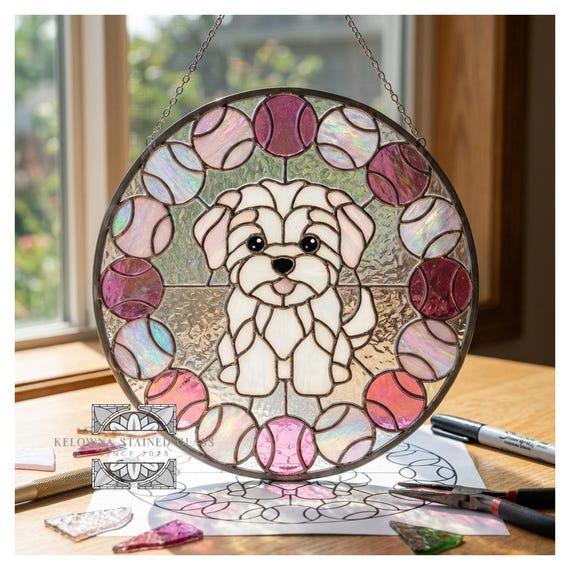 Stained Glass Maltese Pattern