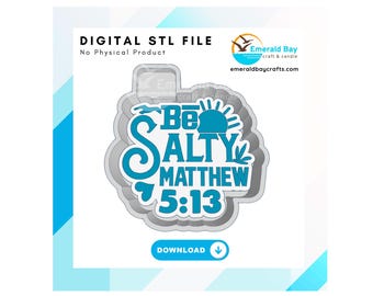 Be Salty Freshie STL File, freshie blank, mold housing, 3D printing, digital download