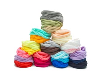 10 pezzi di fasce per capelli in nylon - Fiocchi per capelli fai da te per neonati e bambini piccoli