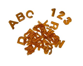 Alphabet & Number Set-Orange