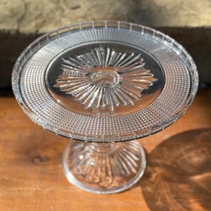 Antique Glass Cake Stand