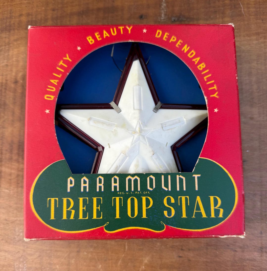 Vintage Paramount Tree Topper Star No Light Bulb - Etsy