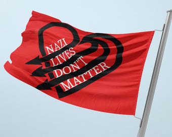 Double Sided Flag - Bold Protest Statement, Activism Decor, Home and Garden Flag, Political Collectible, Outdoors Banner, LGBT+ Pride