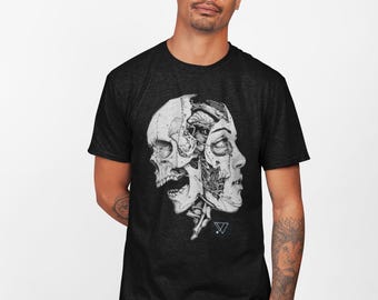 The AI T-Shirt, Cyborg, Weirdcore, Horror, Dark Graphic Tee, CyberPunk, Vapourwave, Futuristic Sci-Fi Fashion"