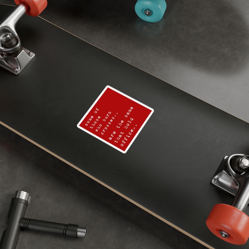 Anti Fascist Rage Against the Machine Tribute Decal, Political Protest Sticker image 2