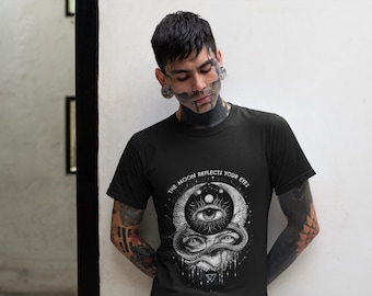 Gothic Serpent T-Shirt, The Moon Reflects Your Eyes, Vacant Windows Lyric Tee