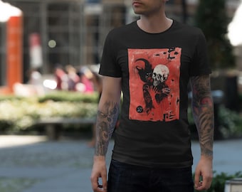 Evils Kissed My Heart, Skeletons Embracing TShirt   Gothic Lyric Quote Shirt