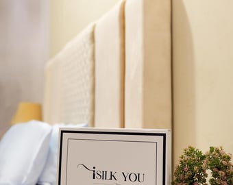 Silk Pillow Cases White  2 Pack Soft and cozy with 3 pcs of silk scrunchies 3 different sizes