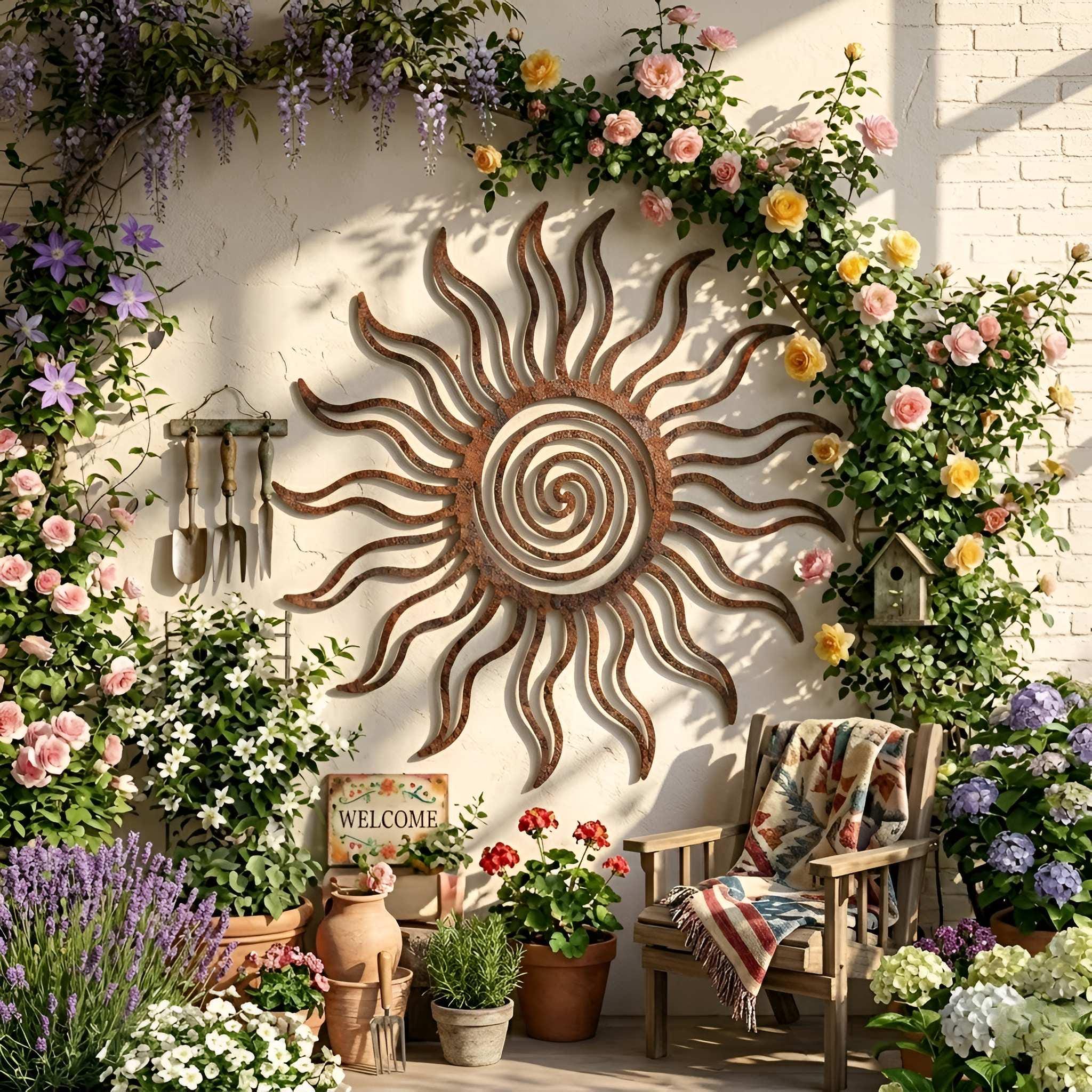Garten wanddeko