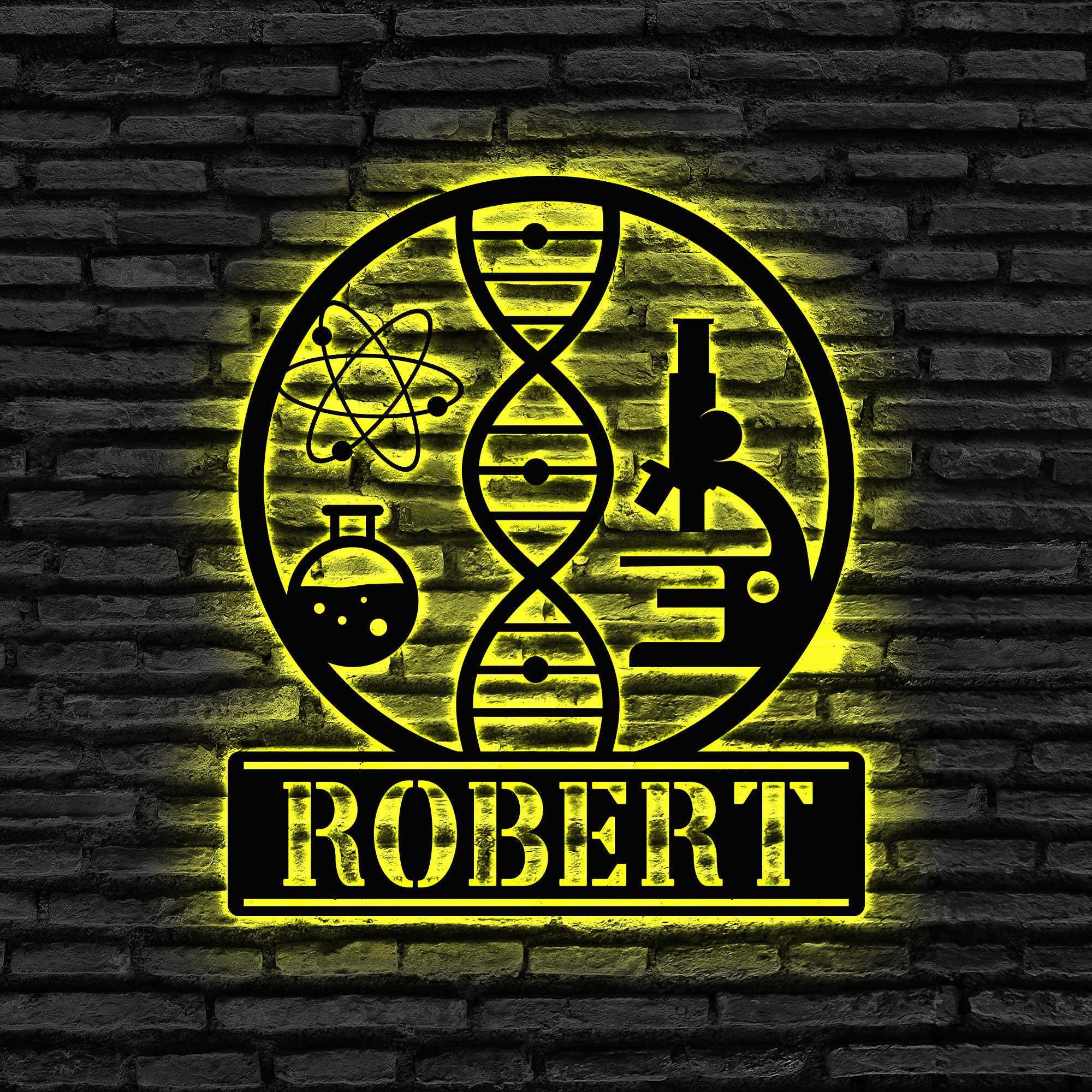 Custom Science LED Sign,Scientist LED Wall Light, Custom Name Science Neon Sign, Custom Science Name Light, Gift for Scientists