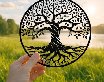 Letrero metálico de árbol genealógico, arte mural de metal del árbol de la vida, colgante de pared del árbol de la vida, arte mural del árbol de la vida, decoración de pared con árbol, decoración del hogar