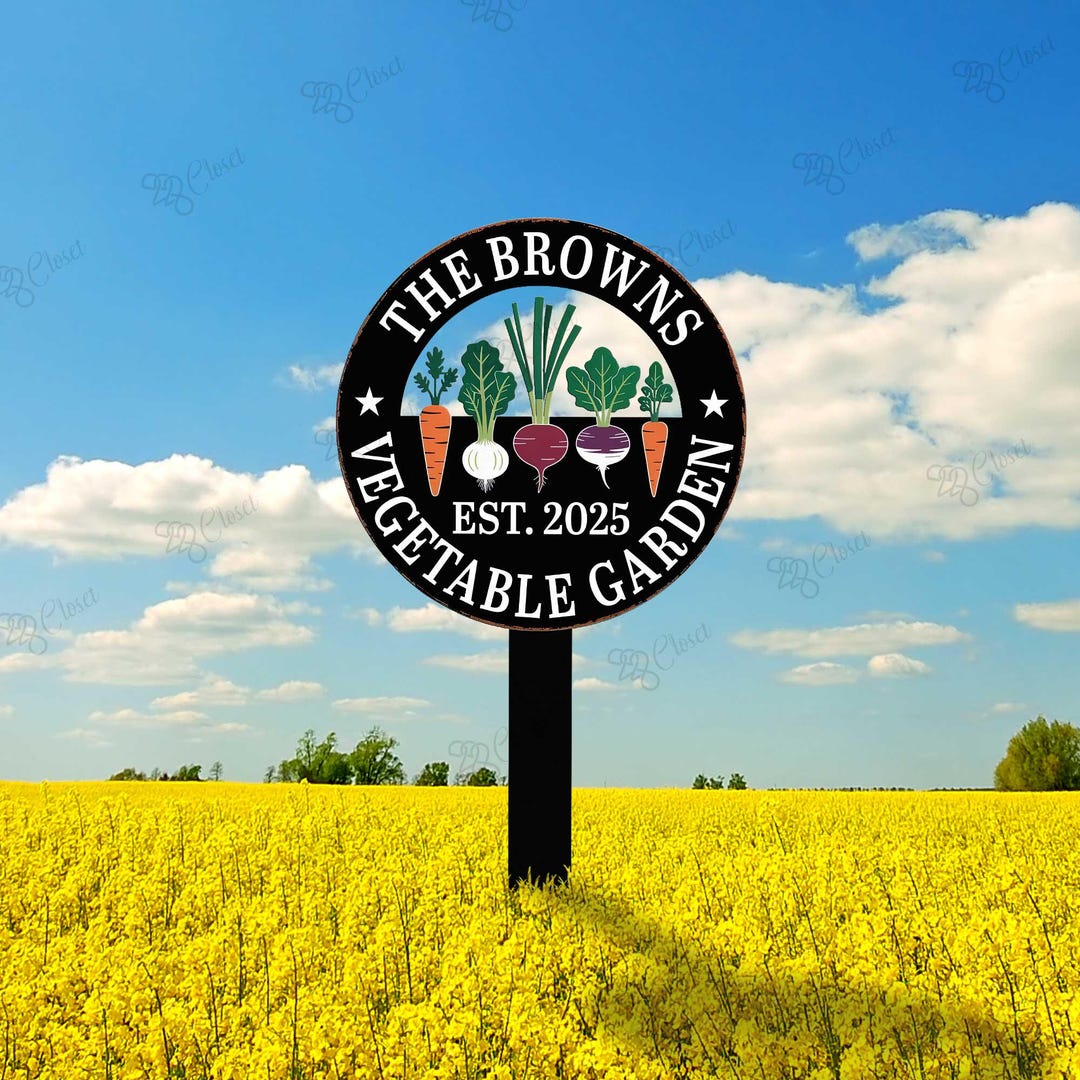 Vegetable Sign Custom Garden Sign, Personalized Vegetable Sign, Garden Decor ...