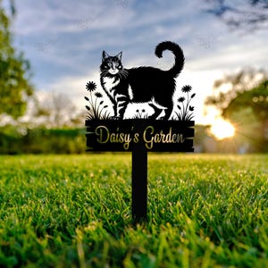 Personalized Memorial Cat Stake, Cat Memorial Plaque, Cat Grave Marker, Cat Memorial Gift, Cat Lover Gift, Pet Loss Gift, Remembrance Stake