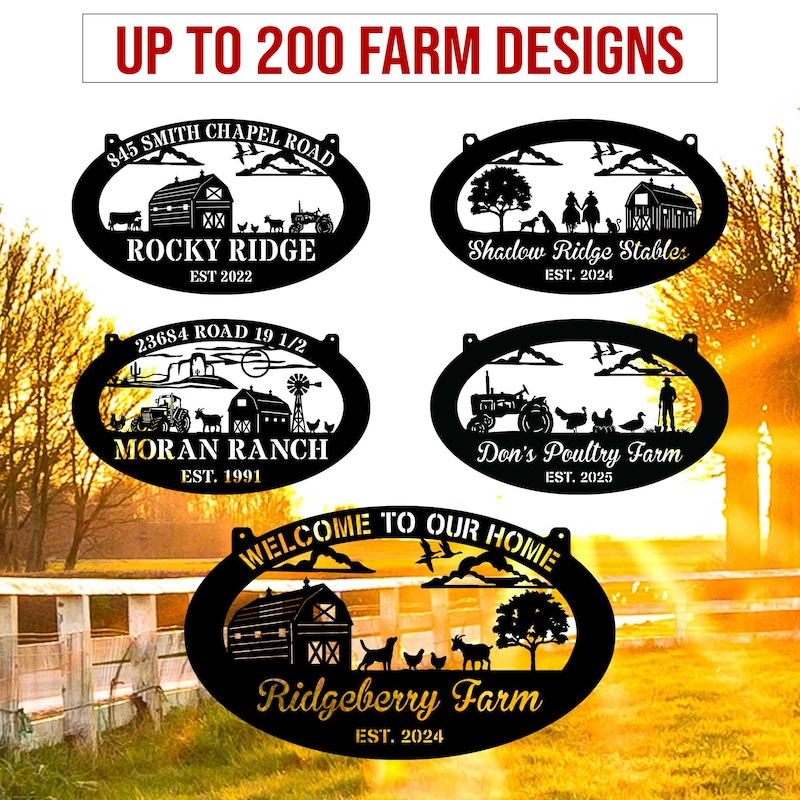 Entrance Farm Sign - Etsy