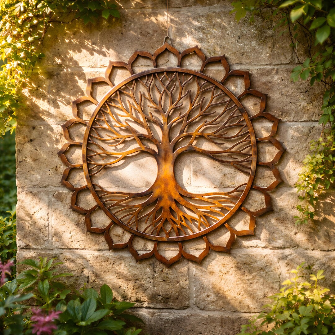 Tree of Life Metal Wall Art: Rustic Tree Wall Decor - Etsy