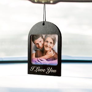 personalisierte Auto Charme,kundenspezifische Rückansicht Verzierung,Foto Geschenk,Familien Geschenk,Geschenk für Papa,benutzerdefinierte Foto Ornament,Vatertag Auto Zubehör