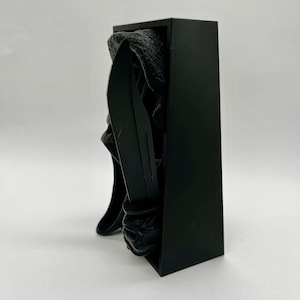 Ghost Face Book Nook - Matte Black Horror Shelf Insert image 7