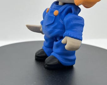 Evil Chucky Fan Art Figurine | Flexible Collectible Horror Décor