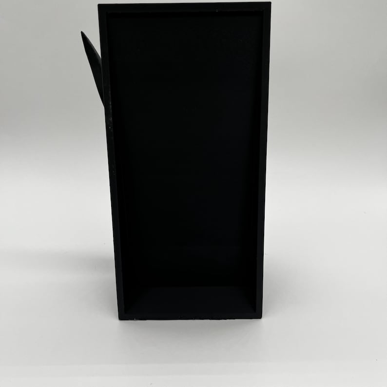 Ghost Face Book Nook - Matte Black Horror Shelf Insert image 9