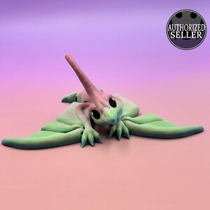 Realistic Nyctosaurus Dinosaur Toy for Young -Cinderwing – 3D Printed Poseable Prehistoric Flying Reptile Toy