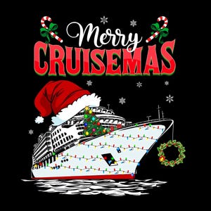 Merry Cruisemas Png, Merry Christmas Png, Christmas Cruising Png, Family Christmas Png, Christmas Cruise Png, Family Christmas Vacation Png