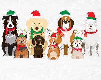 Christmas Dogs Png, Dog Christmas Sublimation, Merry Woofmas Png, Cute Christmas Dog, Dog Owner Christmas Gift, Merry Christmas, Dog Gift