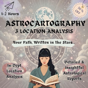 Lecture de lieux d'astrocartographie, rapport de réinstallation, Travel Insights, Where is My Best Place, Relocation Insights