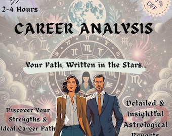 Career Astrology Reading, In-Depth Career Analysis, Personalized Career Insights, Birth Chart Reading, Gift for Her, Career Guidance