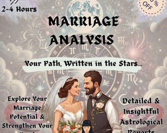 Future Husband Analysis, In-Depth Marriage Analysis, Wedding Reading, Love&Soulmate, Marriage Potential Insights, Birth Chart, Gift for Her