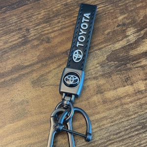 Leather Car Keychain for Toyota