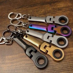 10mm Ratchet Keychain: Flex Head Mini Wrench Tool - osmotorsport