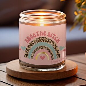 FUNNY SWEARY CANDLE Gift for Her Sarcastic Gift for Best Friend Adult Humor Candle Moody Home Decor Tired Mom Self Care Gift for Best Bitch