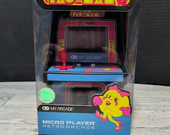 Máquina recreativa retro My Arcade Ms Pac-Man Micro Player, nueva y sellada.