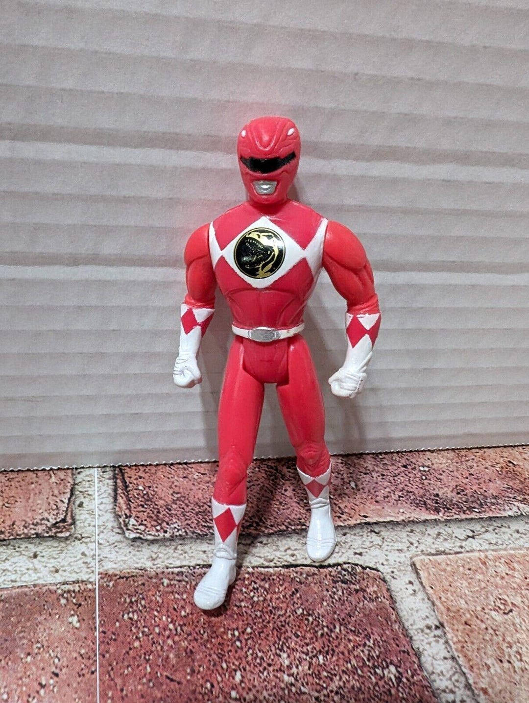 Vintage 1995 Saban Red Power Ranger 4 Inch Action Figure Toy Rangers ...